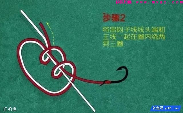 图解串钩的绑钩法,实用简单(图2) 图解串钩的绑钩法,实用简单(图2)