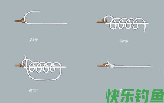 鱼钩绑法图解及线组搭配(图4)